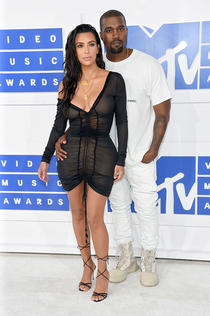 Kanye West and Kim Kardashian West