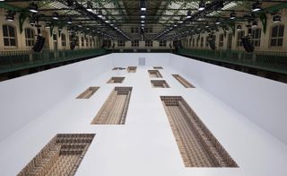 Acne Studios white runway set in Paris