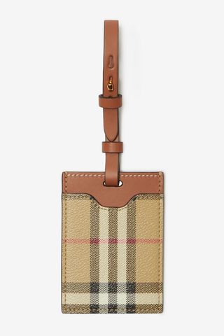 Burberry Check Luggage Tag in Archive Beige 