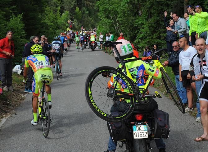 Riders were supported by motorcycles carrying spares