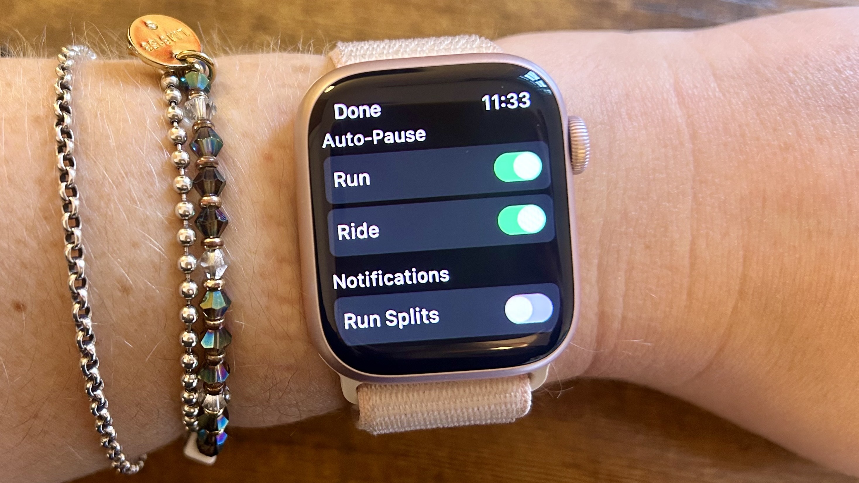 Photos from the Strava app on Apple Watch Series 9