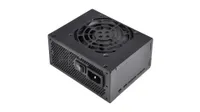 Silverstone SFX Series SST-SX550 at an angle against a white background