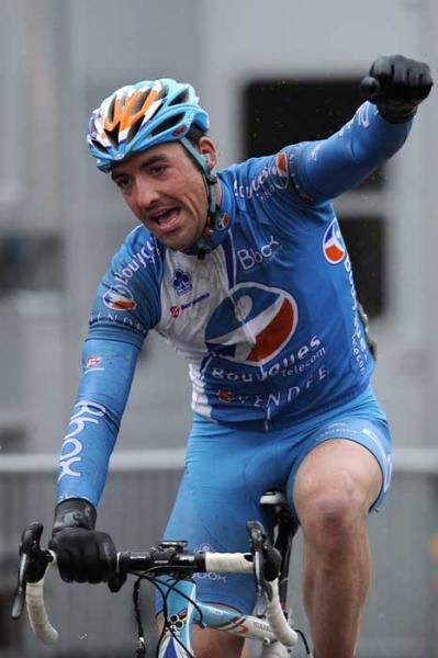 S&eacute;bastien Turgot (Bbox Bouygues Telecom) celebrates his stage 2 win.