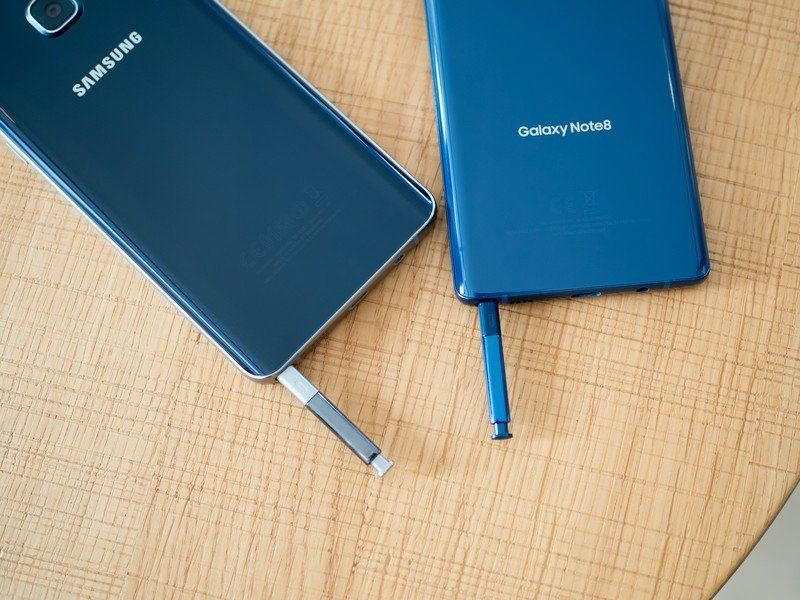 Samsung Galaxy Note 8 and Galaxy Note 5
