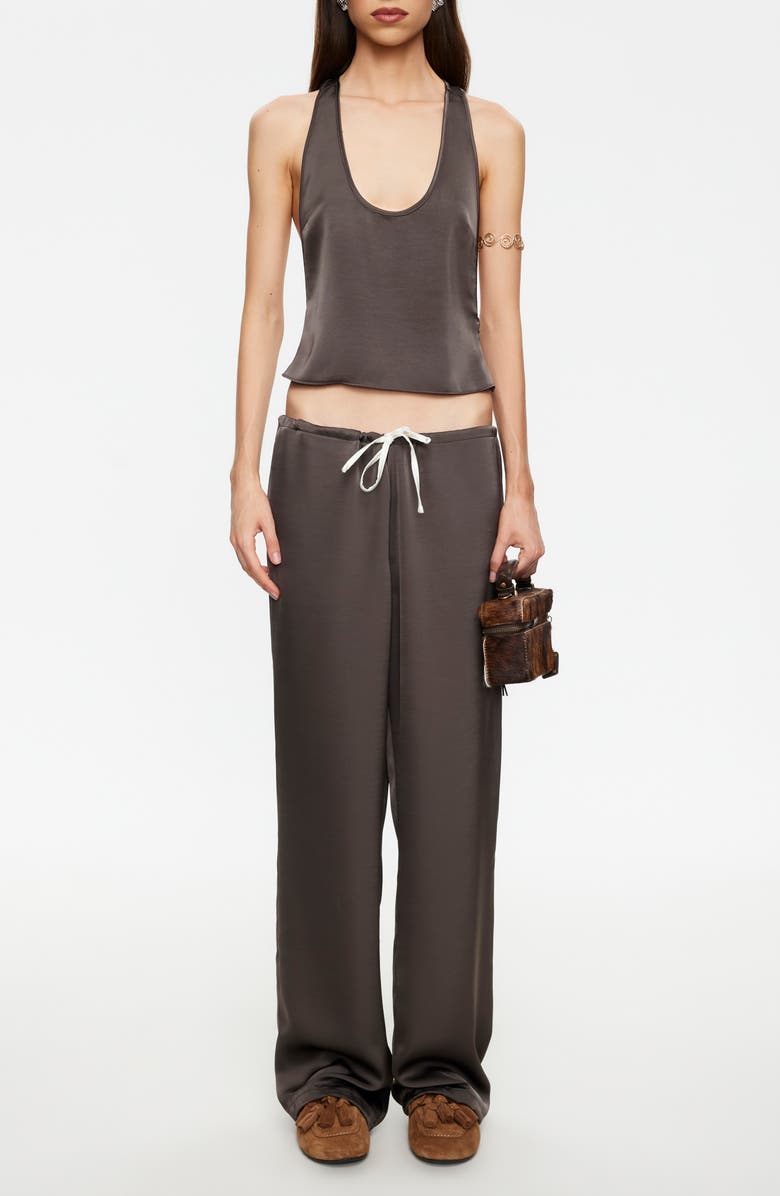 Femme Satin Drawstring Pants