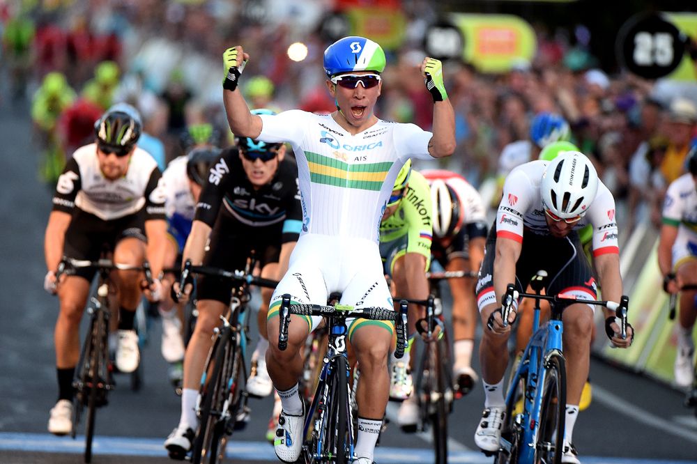 Caleb Ewan (Orica GreenEdge) wins the Down Under Classic