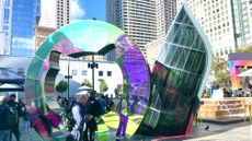 Outside venue stage of GitHub Universe 2022