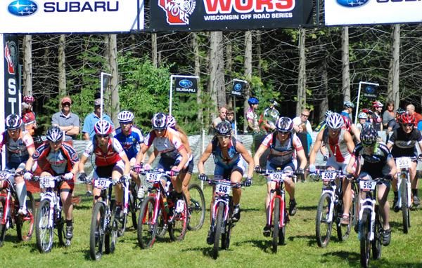 The elite women's field starts at the WORS Reforestation Ramble