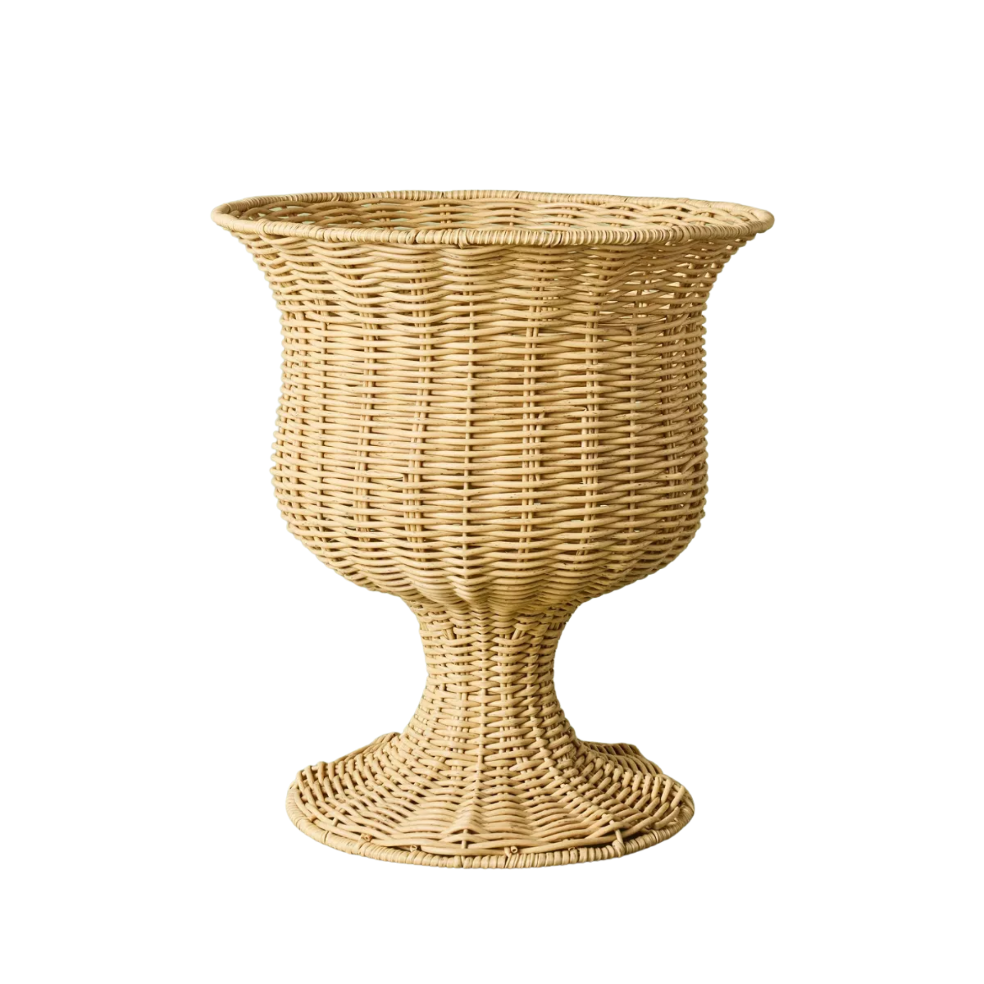 a rattan planter