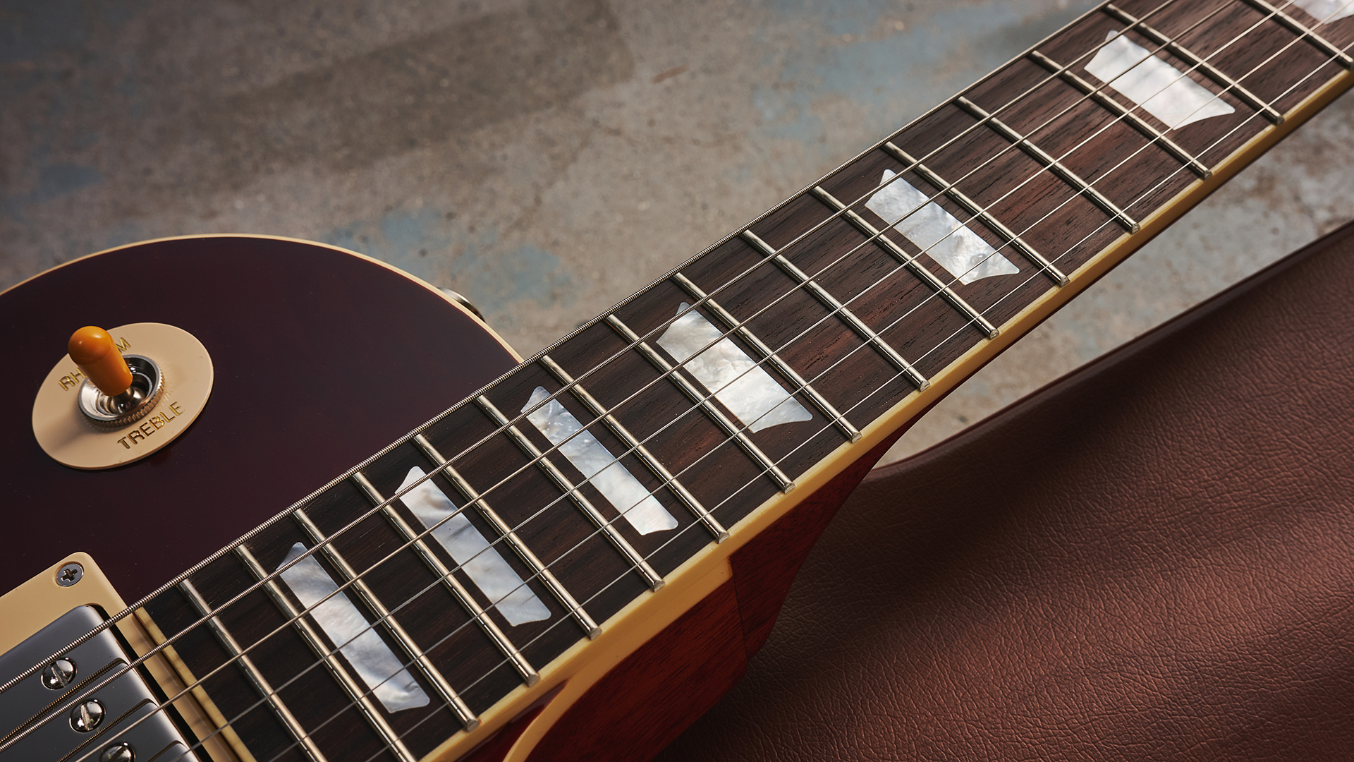 Epiphone Inspire by Gibson Custom 1959 Les Paul Washed Bourbon Burst