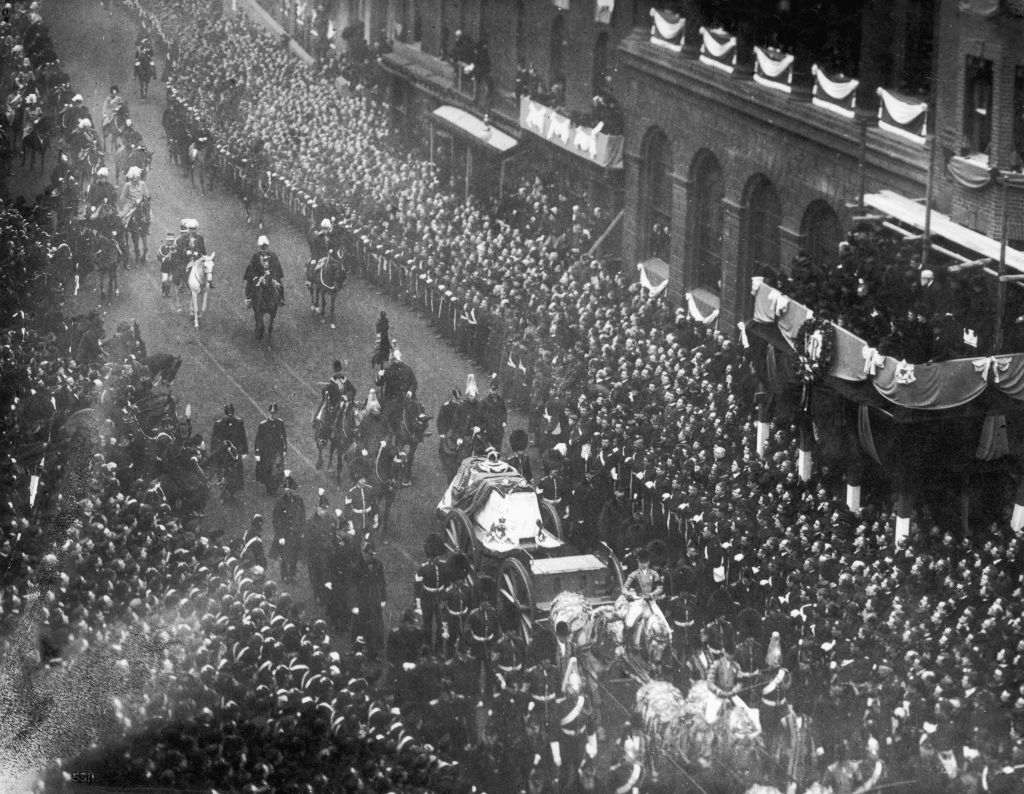 Funeral cortege of Queen Victoria