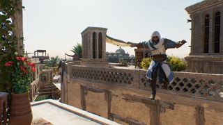 Jumping across rooftops in Assassin's Creed Mirage
