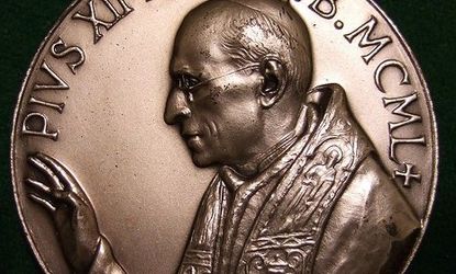 Pope Pius XII had a coin cast in his name. Should he be named a saint, as well?