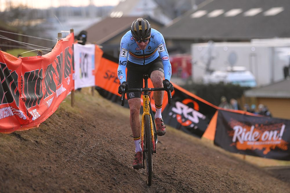 Toon Aerts (Belgium) racing at the World Championships in Bogense