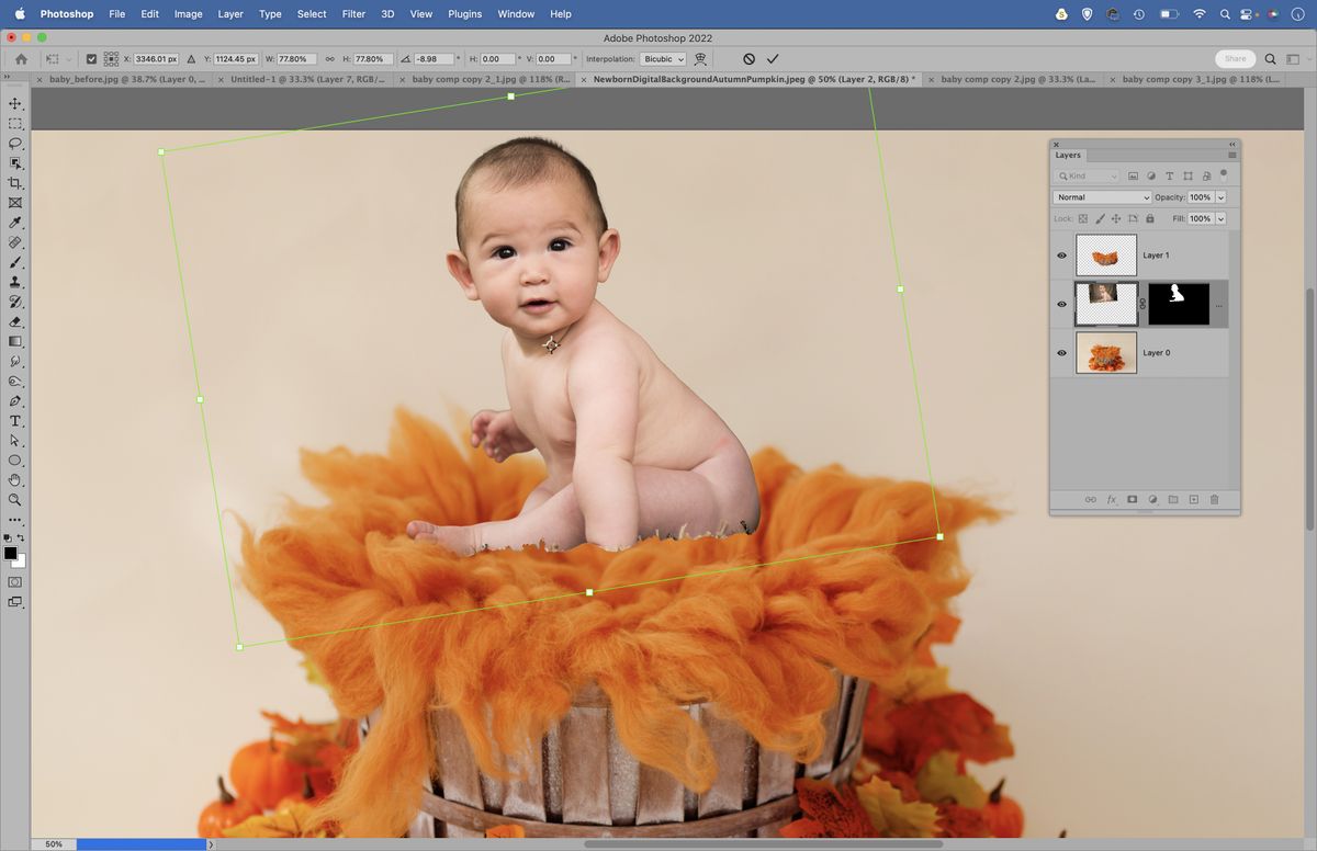 Get creative with baby photography and play with digital backdrops ...