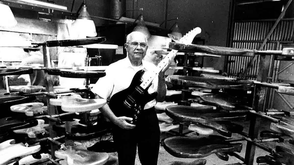 Leo Fender works on G&amp;L Guitars