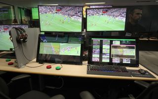 The Premier League's VAR hub at Stockley Park