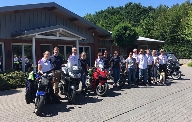 Tierkliniek Lusche welcomes the bikers for their talks in Hamburg