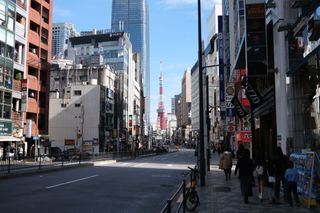 Tokyo Tower seen from a distance