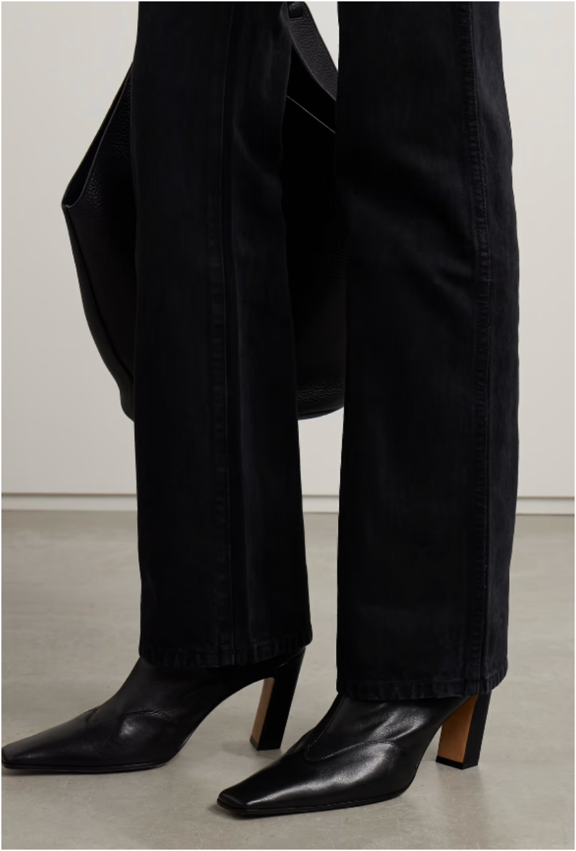Khaite, Nevada Leather Ankle Boots