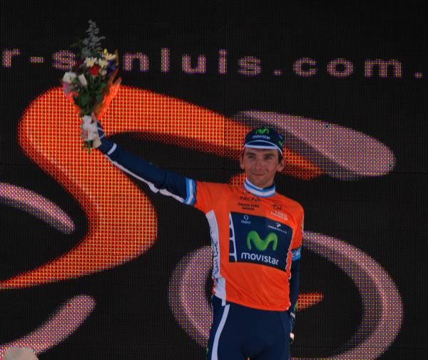 Xavier Tondo (Movistar) in the leader's jersey.