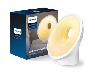 Philips - SmartSleep Sleep and Wake Up Light Therapy Lamp beside box
