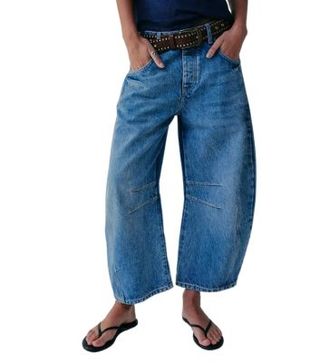 Image of blue baggy jeans