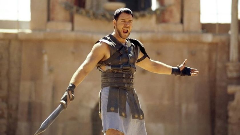 Russell Crowe as Maximus in Gladiator