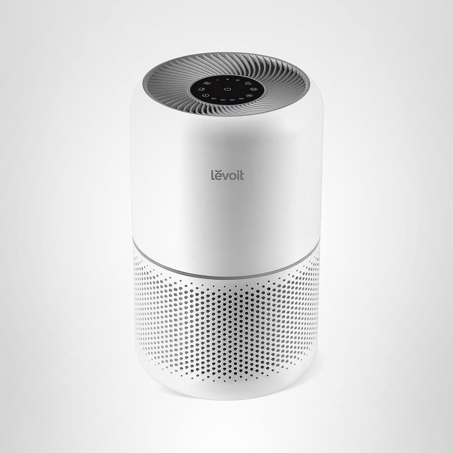 Levoit Air Purifier for Home Allergies Pet Hair in Bedroom, Covers Up to 1073 Ft&amp;sup2; by 56w High Torque Motor, Aham Verifide, 3-In-1 Filter With Hepa Sleep Mode, Remove Dust Smoke Odor, Core300-P, White