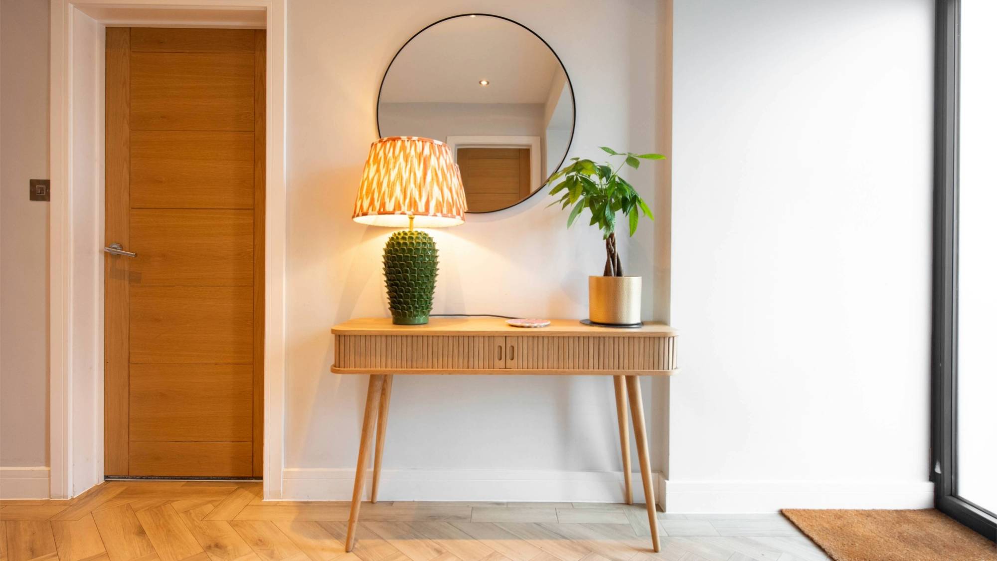 Money tree in entryway