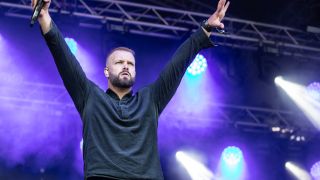 Einar Solberg performing live with Leprous in 2023