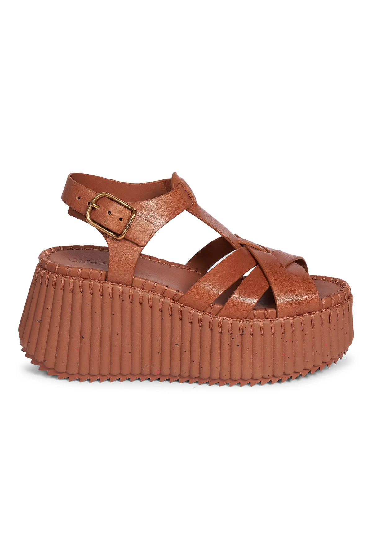 Chloé, Nama Leather Platform Sandals
