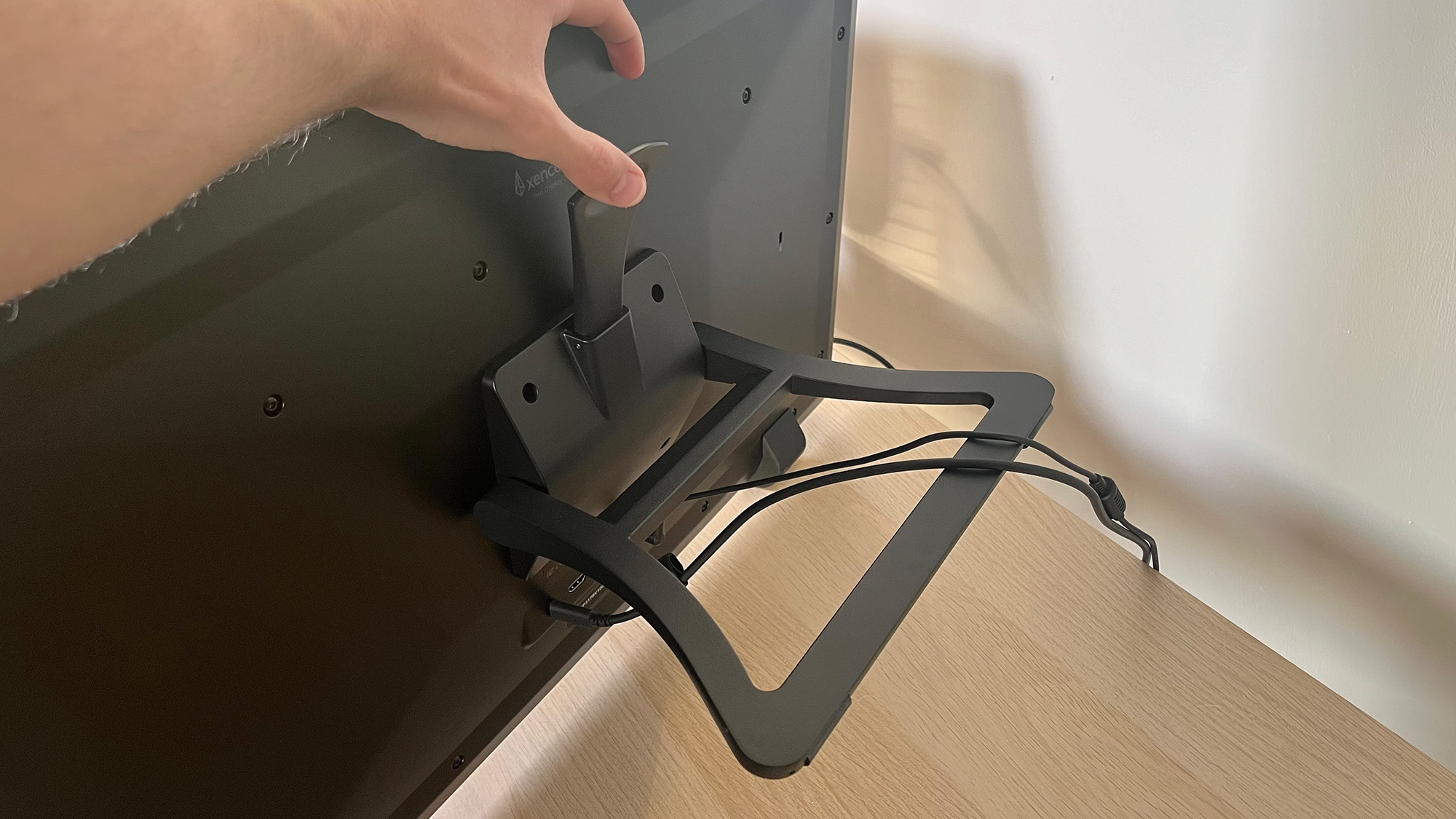 Xencelabs Pen Display 24+ rear showing Tilt Stand