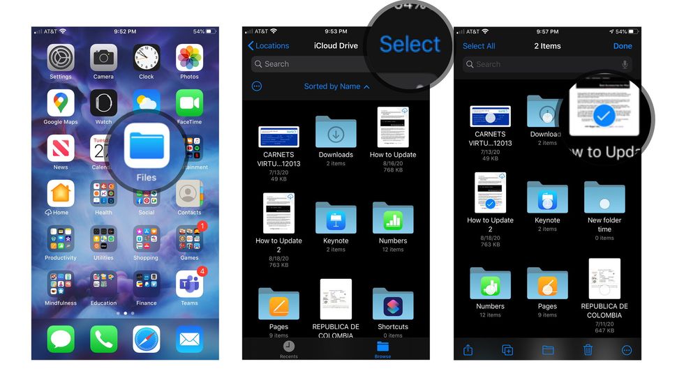 How to manually create folders and move documents in the Files app and ...