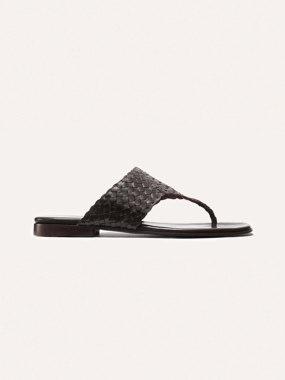 The Deia - Espresso Woven Leather