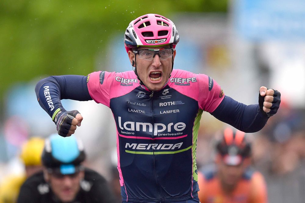 Sacha Modolo wins stage 13 of the Giro d'Italia