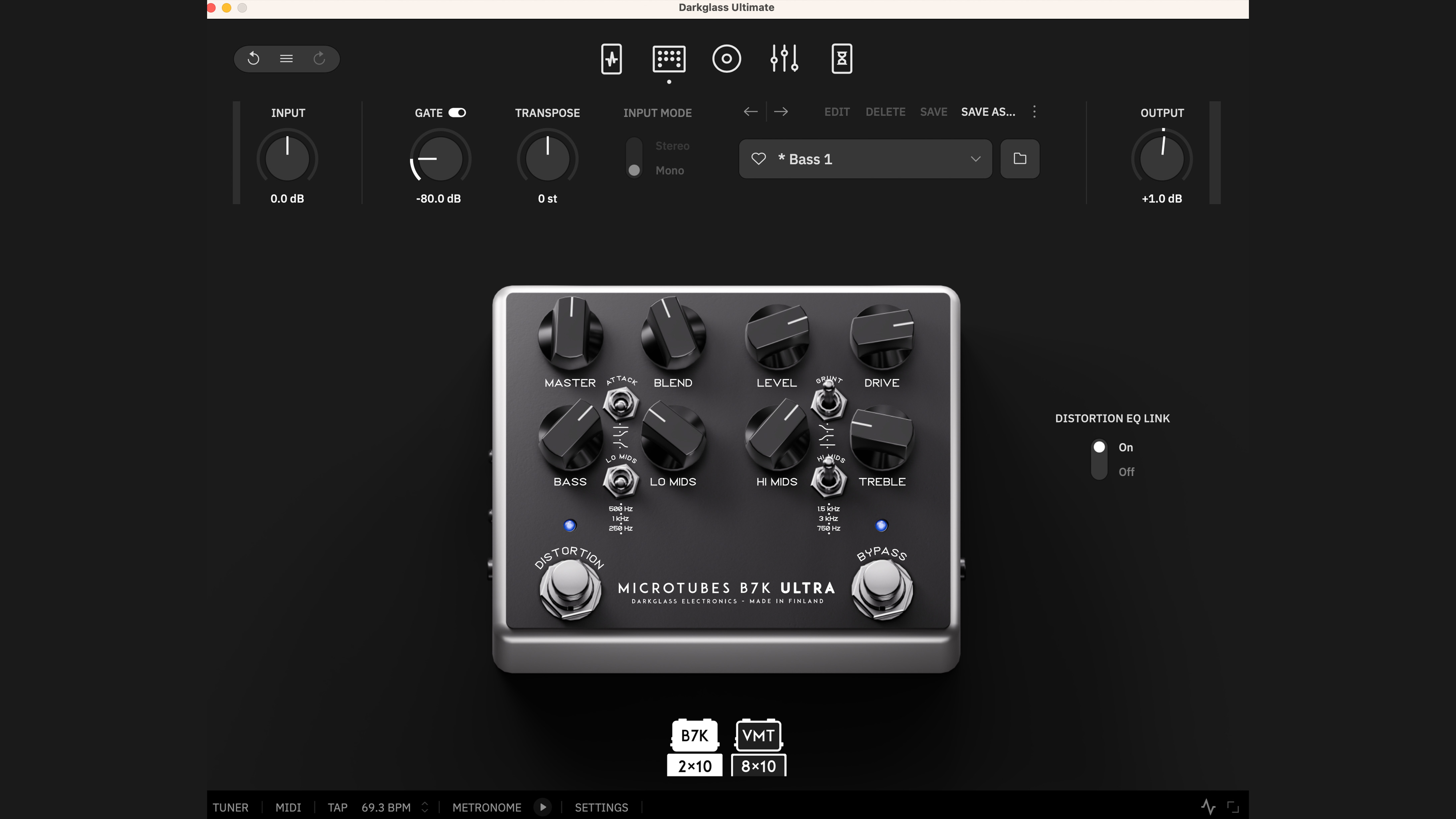 Neural DSP Darkglass plugin screenshots