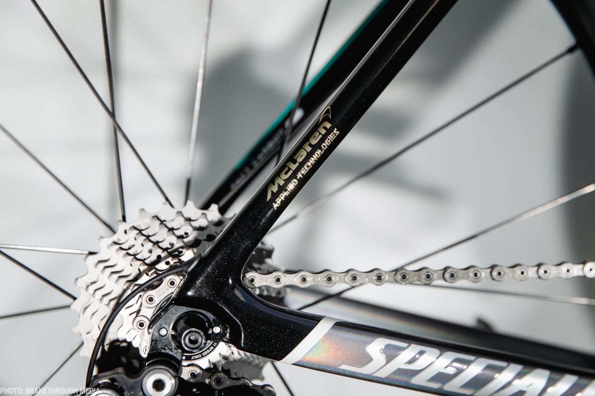 The Specialized Roubaix incorporates McLaren technology.