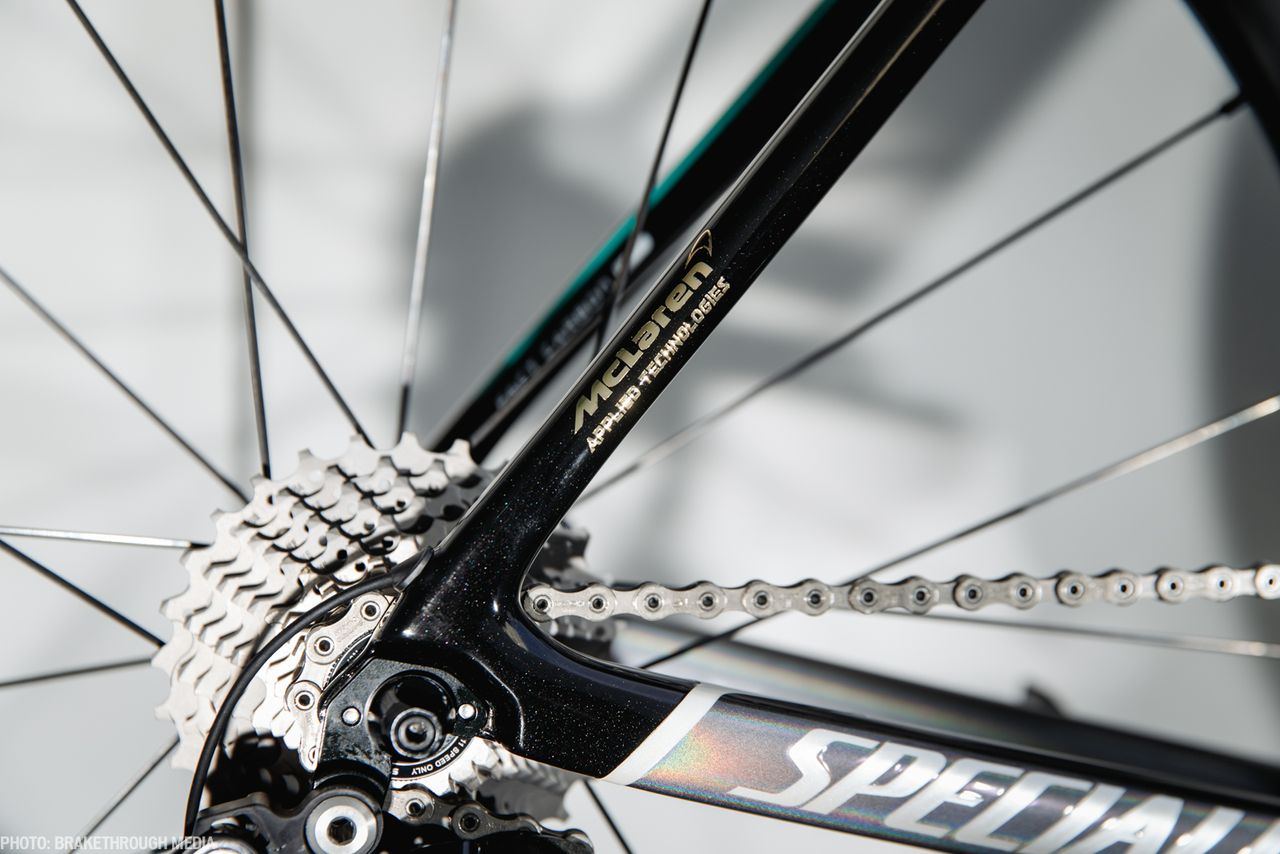The Specialized Roubaix incorporates McLaren technology.