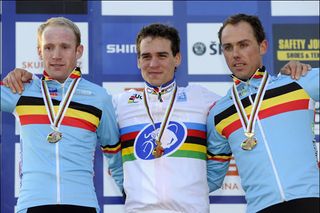 Zdenek Stybar tops the podium, Cyclo-Cross World Championships 2010, elite men