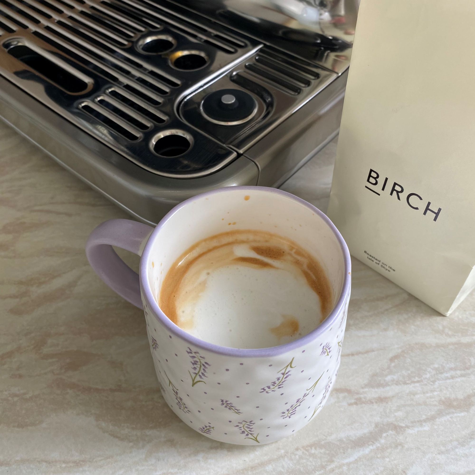 Sage Barista Touch Impress with Cold Extraction coffee in cup
