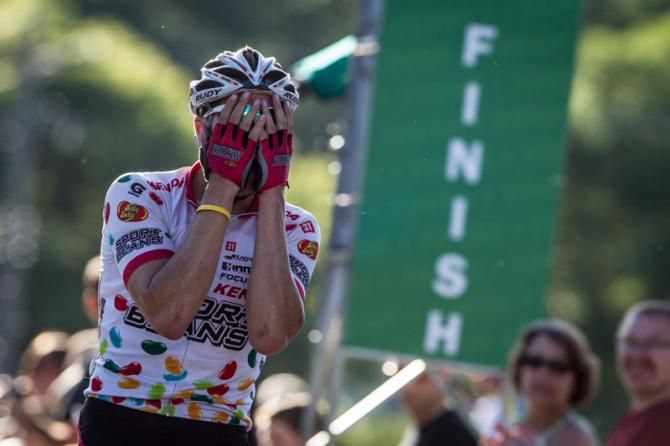 Sean Mazich (Jelly Belly) can't believe his solo win