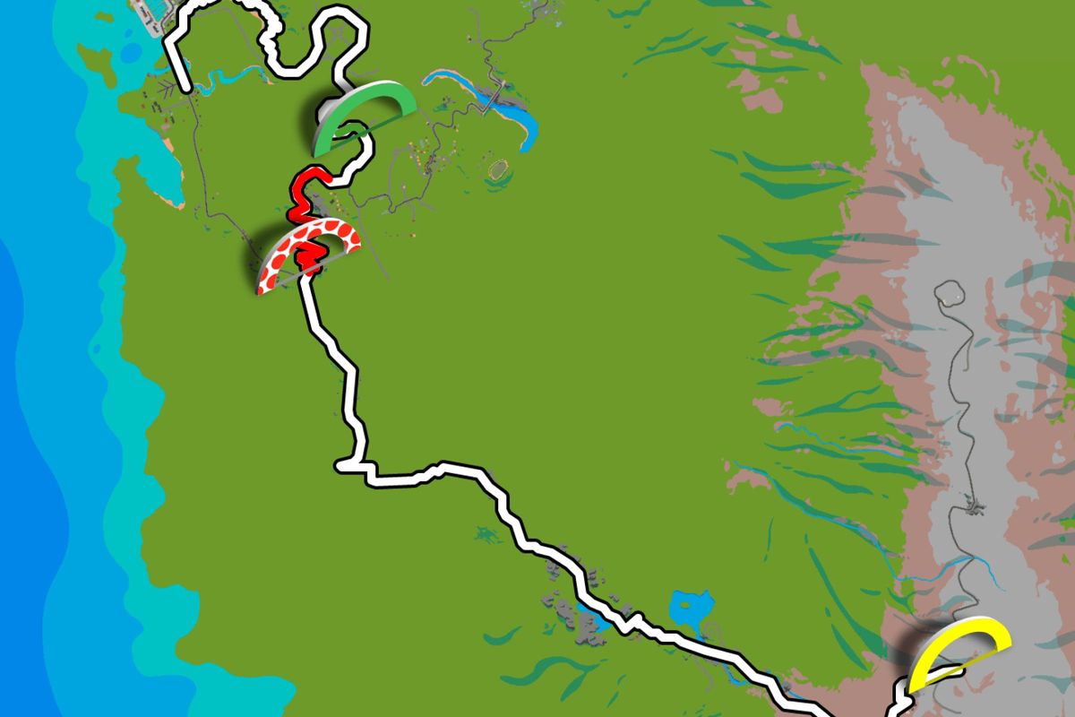 Zwift Tour de France Stage 5: Route map