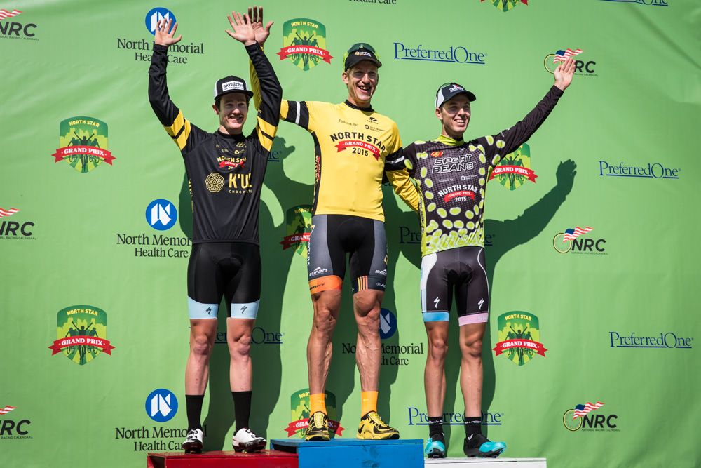 Your first North Star podium and jersey winners &ndash;&nbsp;Tom Zirbel (Optum Pro Cycling), Ben Hill (Donkey Label), and Michael Sheehan (Elbowz Racing)