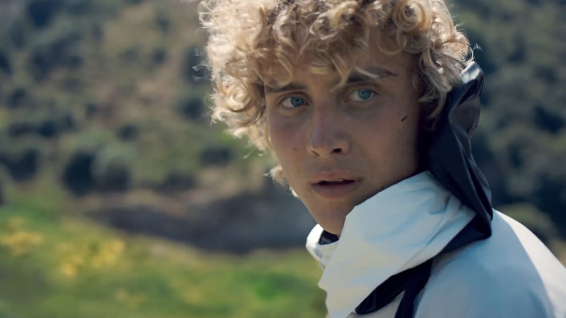 Haymitch looks over his shoulder