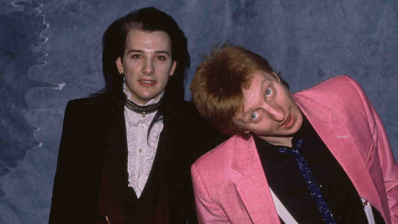 The Damned posing for a photograph in 1986