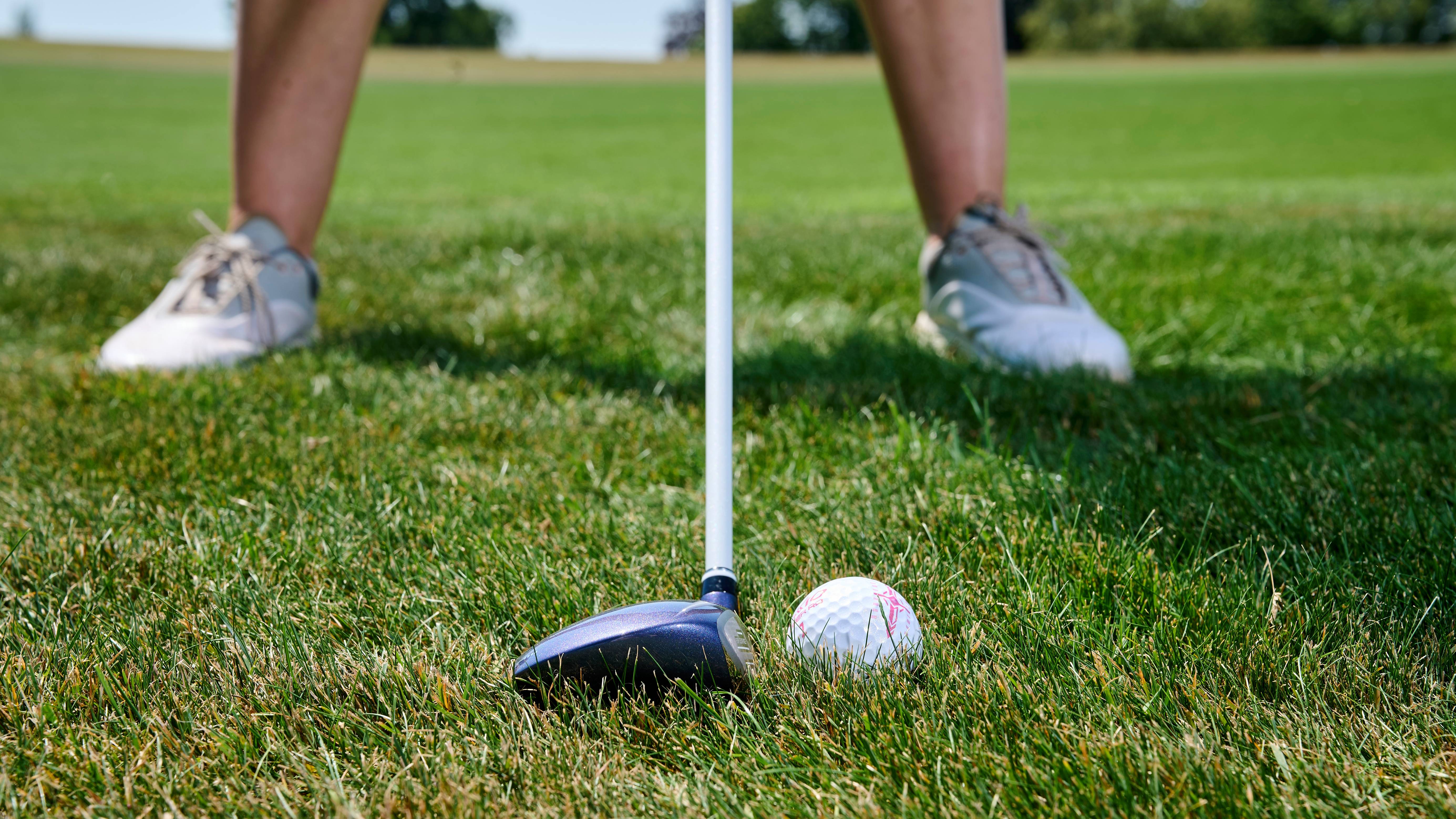 Assessing the lie in the rough with an XXIO 14 5-wood