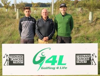 On the tee - Alex Allbut, Rob Smith and Marco Penge