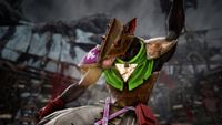 A skaven Blood Bowl player celebrates a touchdown