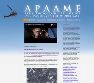 The Aerial Photographic Archive for Archaeology in the Middle East (APAAME) website has more information on the team's work. This image shows a screenshot of their <a href="http://www.apaame.org/">blog</a>, which highlights a Live Science article on the r